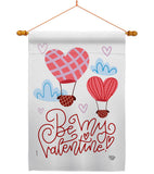 Be My Valentine - Valentines Spring Vertical Impressions Decorative Flags HG192415 Made In USA