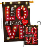 Lightful Valentine Love - Valentines Spring Vertical Impressions Decorative Flags HG101053 Made In USA