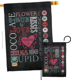 Valentine's Subway - Valentines Spring Vertical Impressions Decorative Flags HG101058 Made In USA