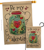 Be My Valentine - Valentines Spring Vertical Impressions Decorative Flags HG137123 Made In USA