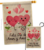 Feliz día del amor - Valentines Spring Vertical Impressions Decorative Flags HG137383 Made In USA