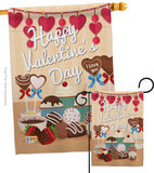 Sweet Valentines Day - Valentines Spring Vertical Impressions Decorative Flags HG192053 Made In USA