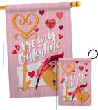 Be My Valentine - Valentines Spring Vertical Impressions Decorative Flags HG192054 Made In USA