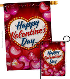 Viva Love - Valentines Spring Vertical Impressions Decorative Flags HG192156 Made In USA