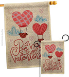 Be My Valentine - Valentines Spring Vertical Impressions Decorative Flags HG192415 Made In USA