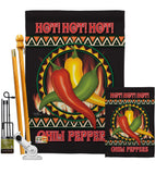 Chili Peppers - Vegetable Food Vertical Impressions Decorative Flags HG117031 Made In USA