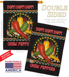 Chili Peppers - Vegetable Food Vertical Impressions Decorative Flags HG117031 Made In USA