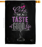 Cake Taste Good - Vegetable Food Vertical Impressions Decorative Flags HG137270 Made In USA