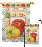 Bell Pepper - Vegetable Food Vertical Impressions Decorative Flags HG117040 Made In USA
