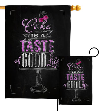 Cake Taste Good - Vegetable Food Vertical Impressions Decorative Flags HG137270 Made In USA