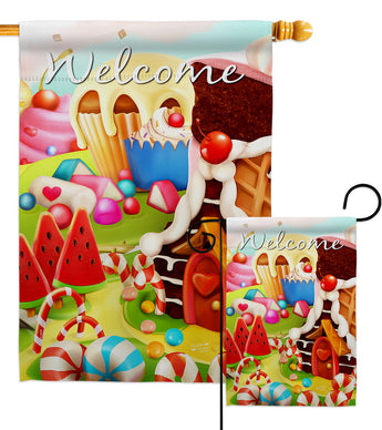 Sugar Sweet Home - Vegetable Food Vertical Impressions Decorative Flags HG137454 Made In USA