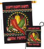 Chili Peppers - Vegetable Food Vertical Impressions Decorative Flags HG117031 Made In USA