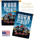 Born To Ride - Vehicle Interests Vertical Impressions Decorative Flags HG115181 Made In USA