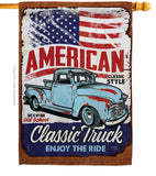 Classic Truck - Vehicle Interests Vertical Impressions Decorative Flags HG115255 Made In USA