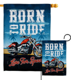 Born To Ride - Vehicle Interests Vertical Impressions Decorative Flags HG115181 Made In USA