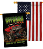 Offroad - Vehicle Interests Vertical Impressions Decorative Flags HG130408 Made In USA