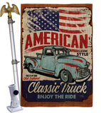 Classic Truck - Vehicle Interests Vertical Impressions Decorative Flags HG115255 Made In USA