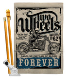 Two Wheels - Vehicle Interests Vertical Impressions Decorative Flags HG115257 Made In USA