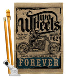 Two Wheels - Vehicle Interests Vertical Impressions Decorative Flags HG115257 Made In USA