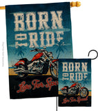 Born To Ride - Vehicle Interests Vertical Impressions Decorative Flags HG115181 Made In USA