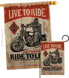 Love To Ride - Vehicle Interests Vertical Impressions Decorative Flags HG115256 Made In USA