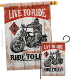 Love To Ride - Vehicle Interests Vertical Impressions Decorative Flags HG115256 Made In USA