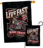 Bikers Rule - Vehicle Interests Vertical Impressions Decorative Flags HG115258 Made In USA