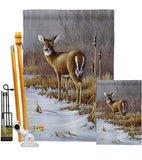 On Alert - Wildlife Nature Vertical Impressions Decorative Flags HG110062 Made In USA