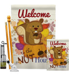 Nut House - Wildlife Nature Vertical Impressions Decorative Flags HG110087 Made In USA