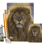 Lion - Wildlife Nature Vertical Impressions Decorative Flags HG110096 Made In USA