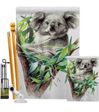 Koala - Wildlife Nature Vertical Impressions Decorative Flags HG110275 Made In USA