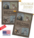 Welcome Wilderness - Wildlife Nature Vertical Impressions Decorative Flags HG110001 Made In USA