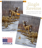 On Alert - Wildlife Nature Vertical Impressions Decorative Flags HG110062 Made In USA