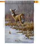 On Alert - Wildlife Nature Vertical Impressions Decorative Flags HG110062 Made In USA