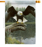 Majestic Showers - Wildlife Nature Vertical Impressions Decorative Flags HG110085 Made In USA