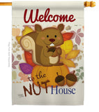 Nut House - Wildlife Nature Vertical Impressions Decorative Flags HG110087 Made In USA