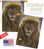 Lion - Wildlife Nature Vertical Impressions Decorative Flags HG110096 Made In USA