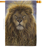 Lion - Wildlife Nature Vertical Impressions Decorative Flags HG110096 Made In USA