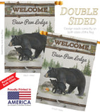 Bear Paw Lodge - Wildlife Nature Vertical Impressions Decorative Flags HG110103 Made In USA