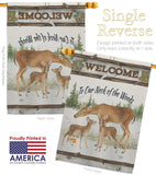Neck Of The Woods - Wildlife Nature Vertical Impressions Decorative Flags HG110106 Made In USA