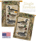 Ducks and Geese - Wildlife Nature Vertical Impressions Decorative Flags HG110108 Made In USA