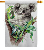 Koala - Wildlife Nature Vertical Impressions Decorative Flags HG110275 Made In USA