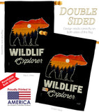 Wildlife Explorer - Wildlife Nature Vertical Impressions Decorative Flags HG137514 Made In USA