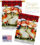 Mousy Winter - Wildlife Nature Vertical Impressions Decorative Flags HG192672 Made In USA