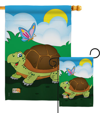 Turtle - Wildlife Nature Vertical Impressions Decorative Flags HG110040 Imported