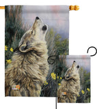 The Call - Wildlife Nature Vertical Impressions Decorative Flags HG110059 Made In USA