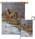 On Alert - Wildlife Nature Vertical Impressions Decorative Flags HG110062 Made In USA