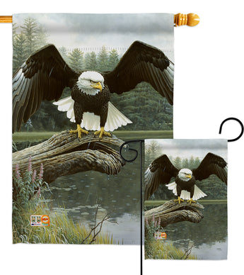 Majestic Showers - Wildlife Nature Vertical Impressions Decorative Flags HG110085 Made In USA