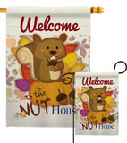 Nut House - Wildlife Nature Vertical Impressions Decorative Flags HG110087 Made In USA