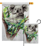 Koala - Wildlife Nature Vertical Impressions Decorative Flags HG110275 Made In USA